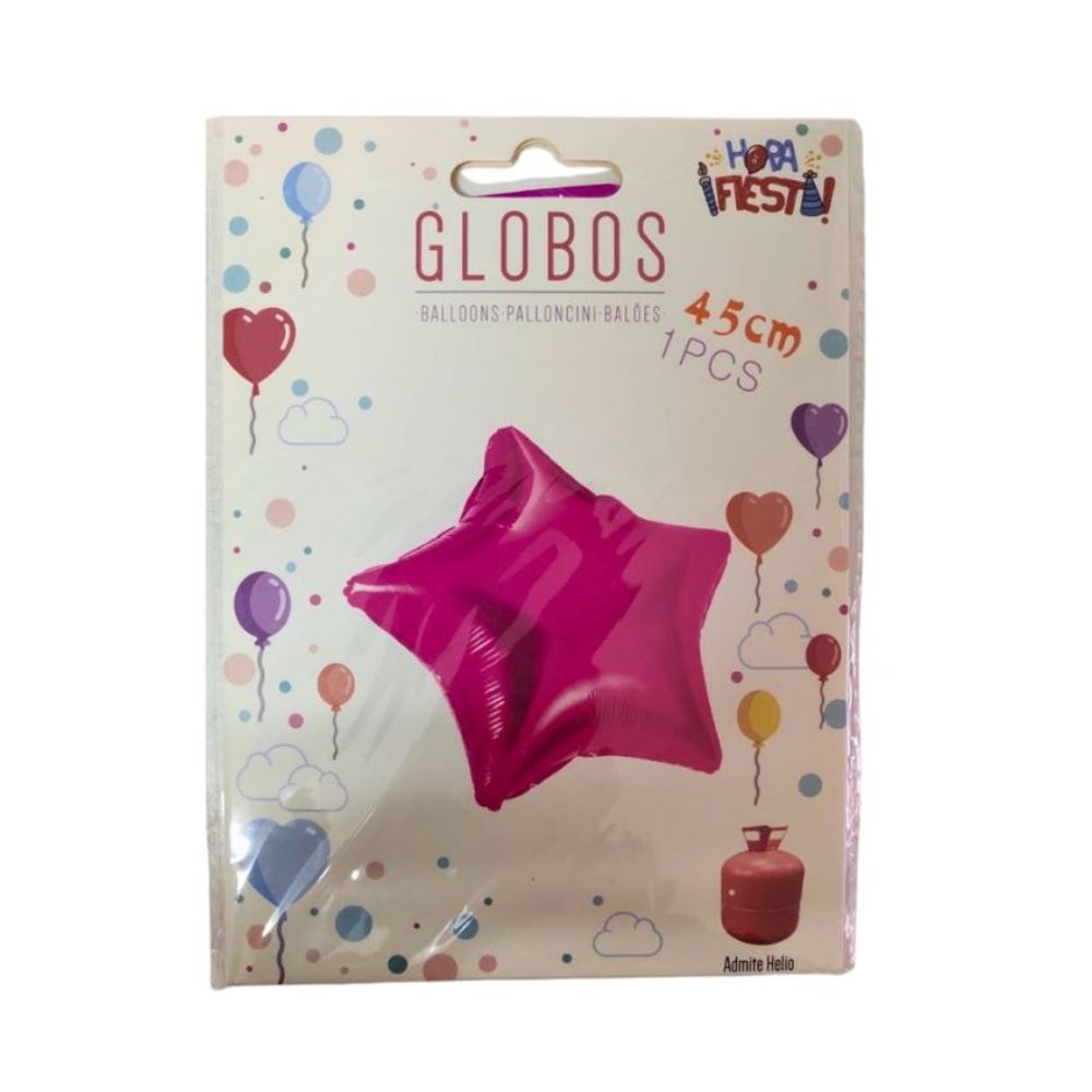 Globo estrella rosa