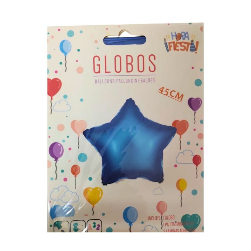 Globo estrella azul